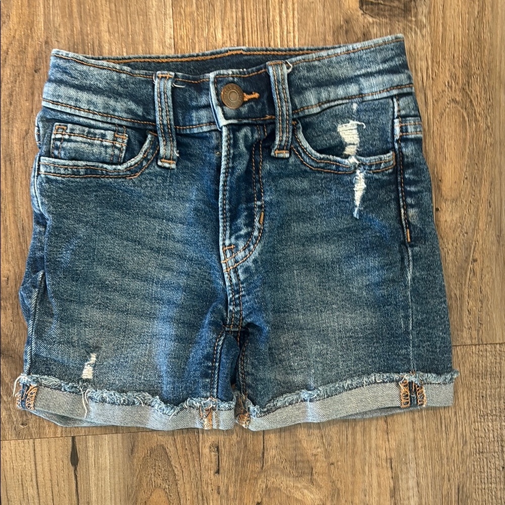 Old Navy Blue Distressed Denim Shorts